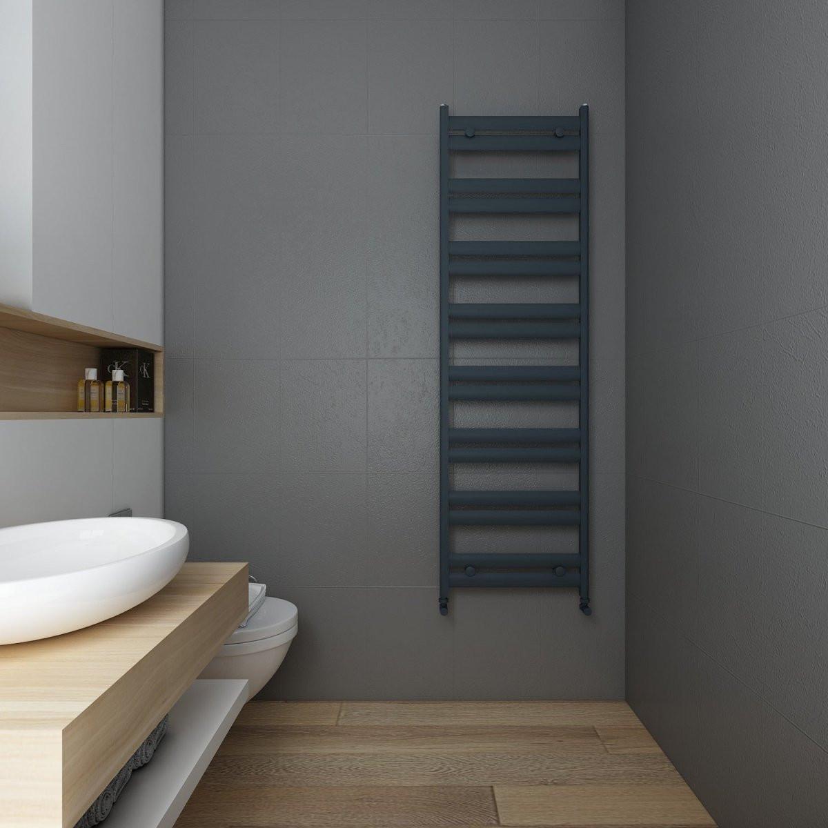 Carisa Soleil Aluminium Heated Towel Rail – Anthracite