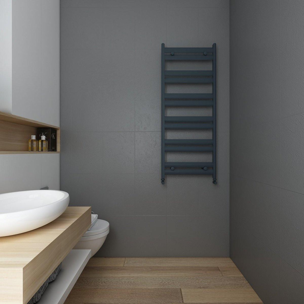 Carisa Soleil Aluminium Heated Towel Rail – Anthracite