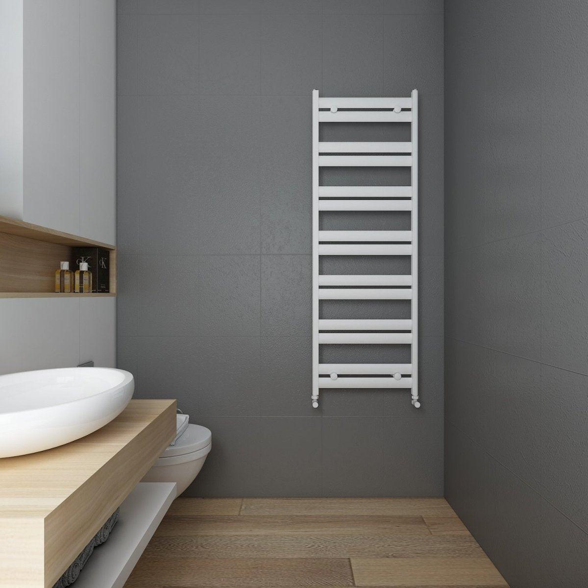 Carisa Soleil Aluminium Heated Towel Rail – White