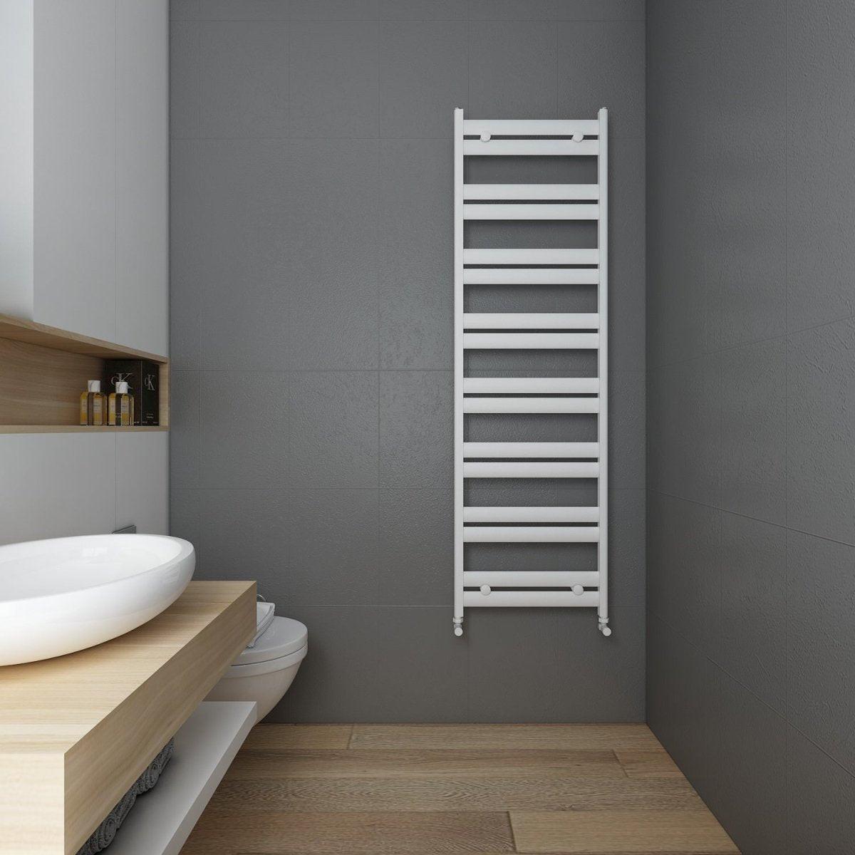 Carisa Soleil Aluminium Heated Towel Rail – White