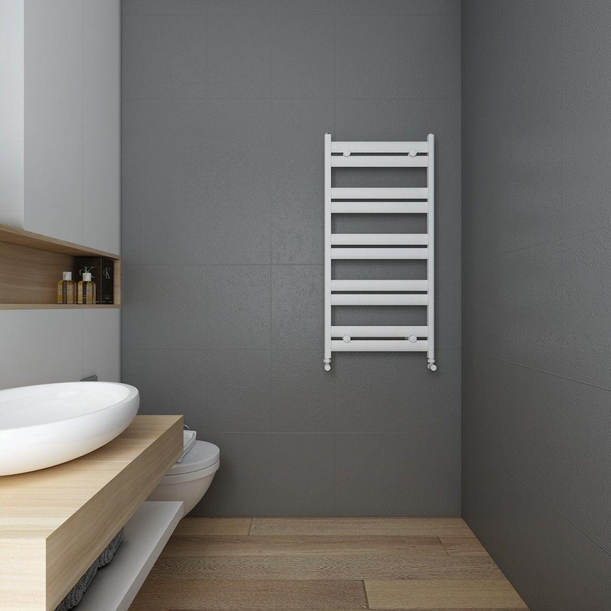 Carisa Soleil Aluminium Heated Towel Rail – White