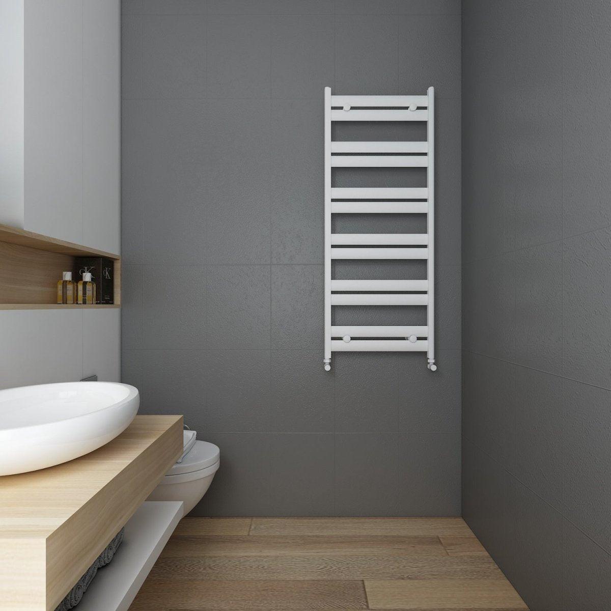 Carisa Soleil Aluminium Heated Towel Rail – White