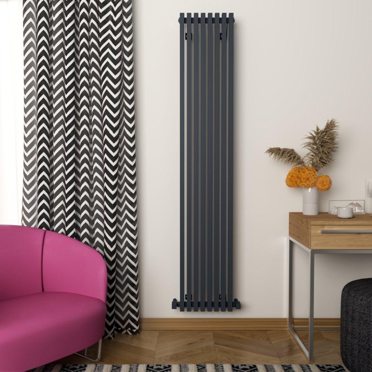 Carisa Sophia Aluminium Designer Radiator – Black
