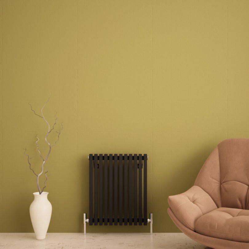 Carisa Sophia Aluminium Designer Radiator – Black, horizontal