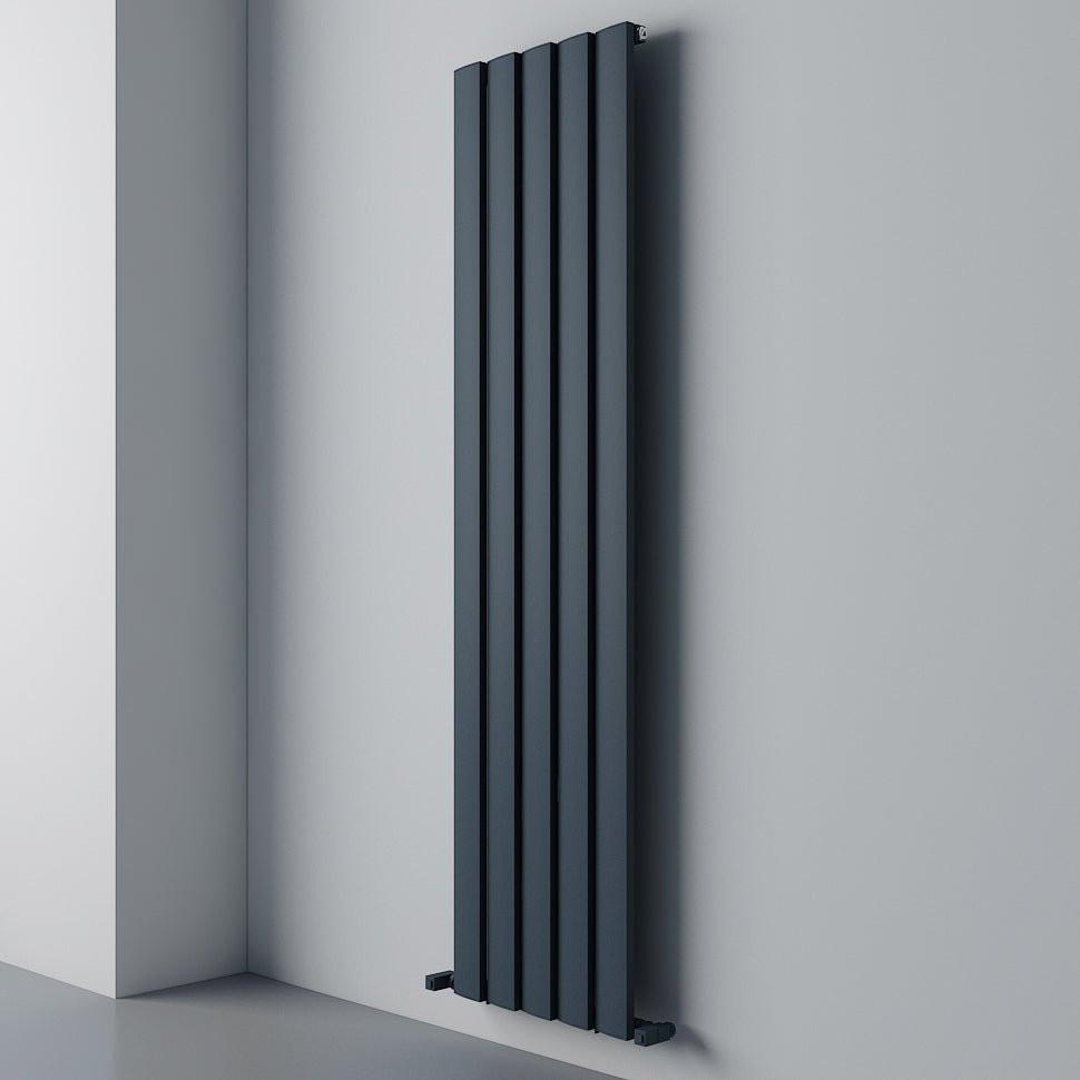 Carisa Step Aluminium Designer Radiator – Anthracite, vertical