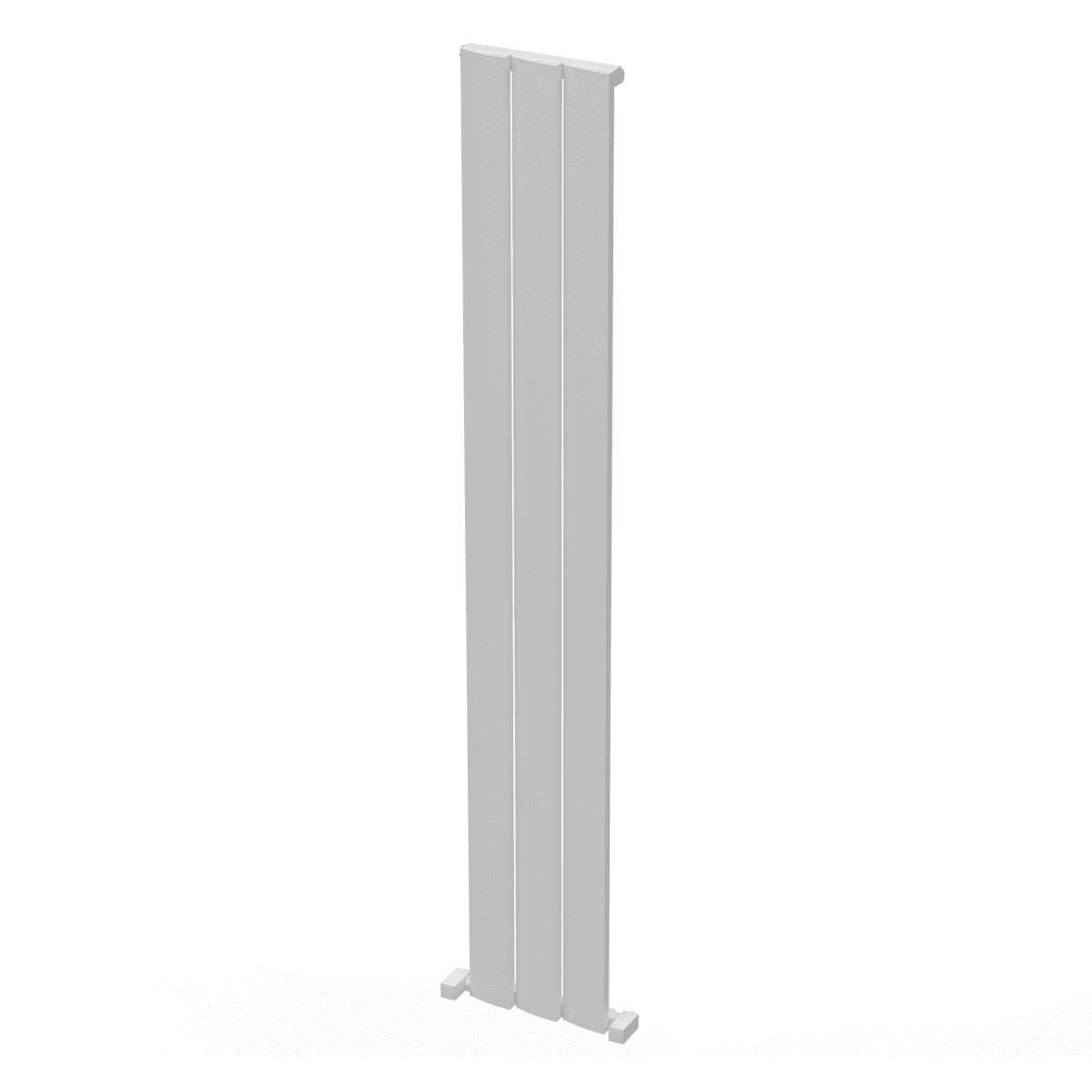 Carisa Step Aluminium Designer Radiator – White, vertical