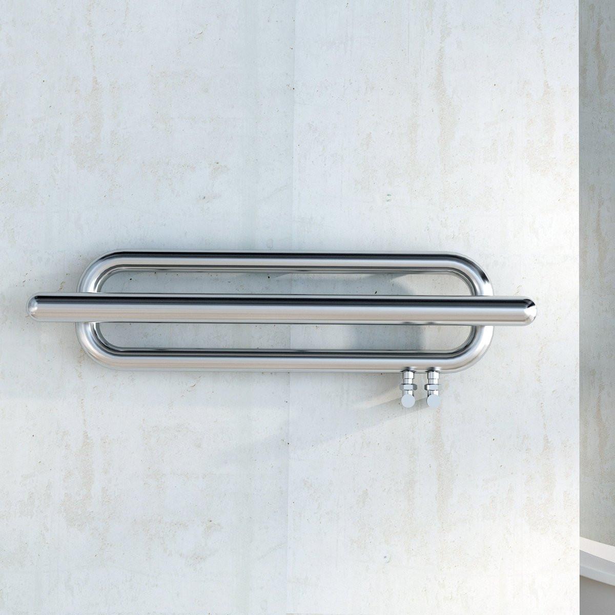 Carisa Swing Stainless Steel Heated Towel Rail – Mirror Polished