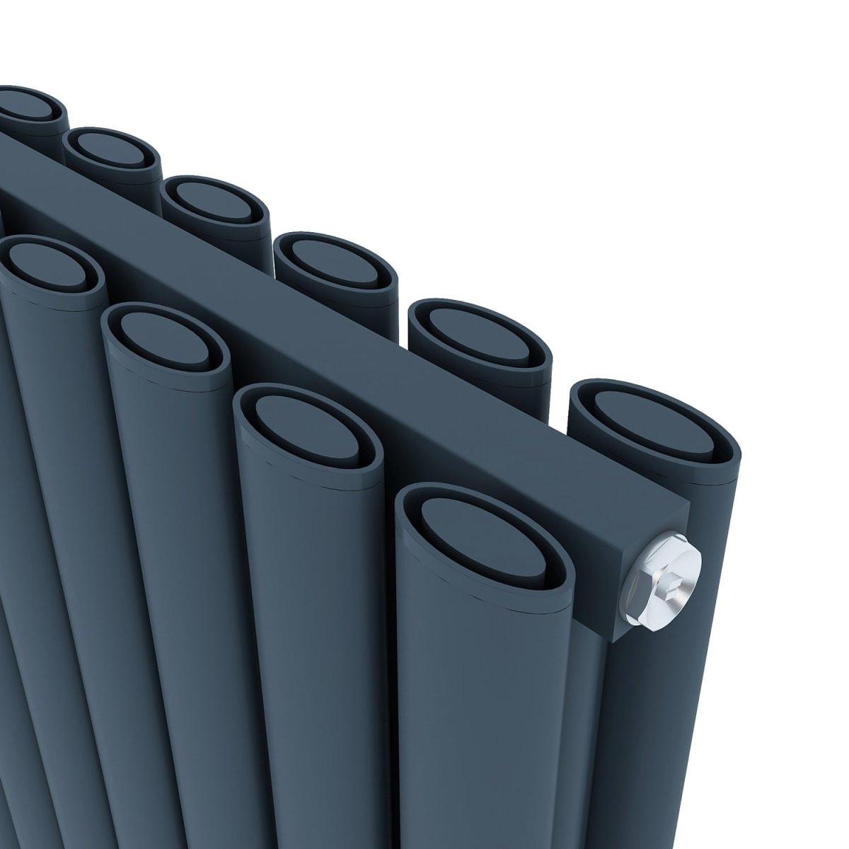 Carisa Tallis Double Aluminium Designer Radiator – Anthracite