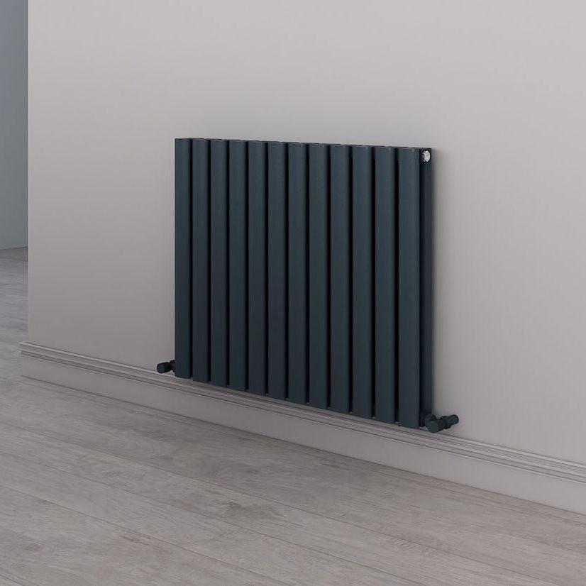Carisa Tallis Double Aluminium Designer Radiator – Anthracite