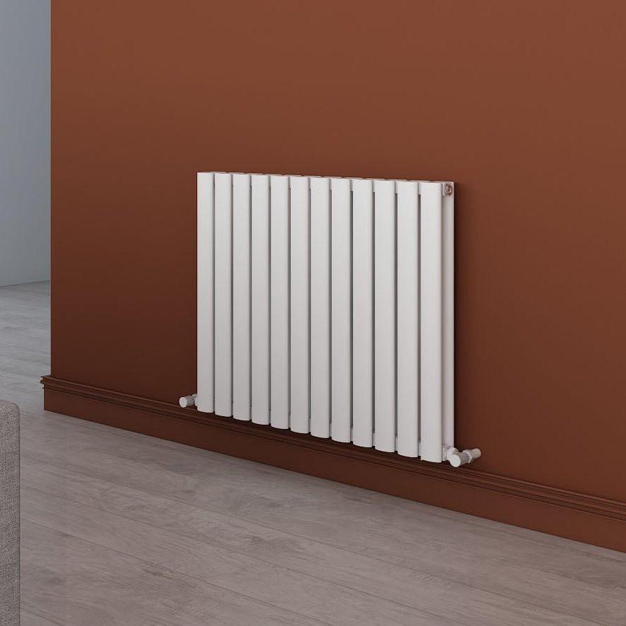 Carisa Tallis Double Aluminium Designer Radiator – White