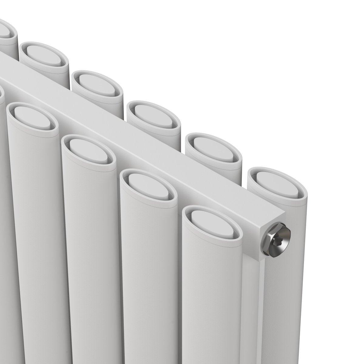 Carisa Tallis Double Aluminium Designer Radiator – White