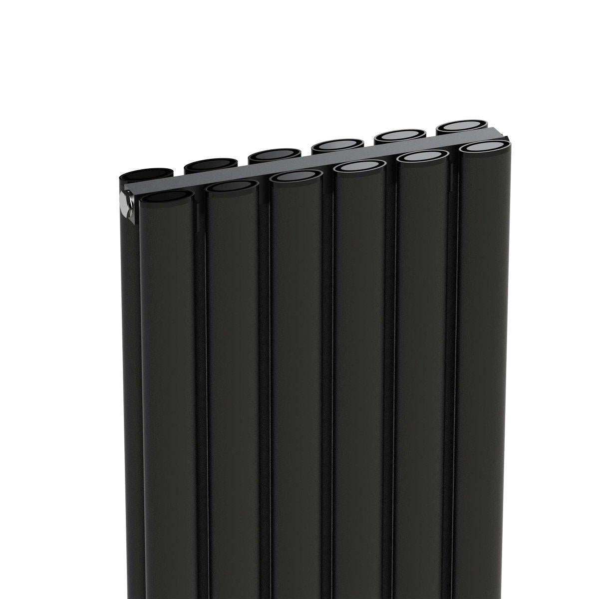 Carisa Tallis Double Aluminium Designer Radiator – Black