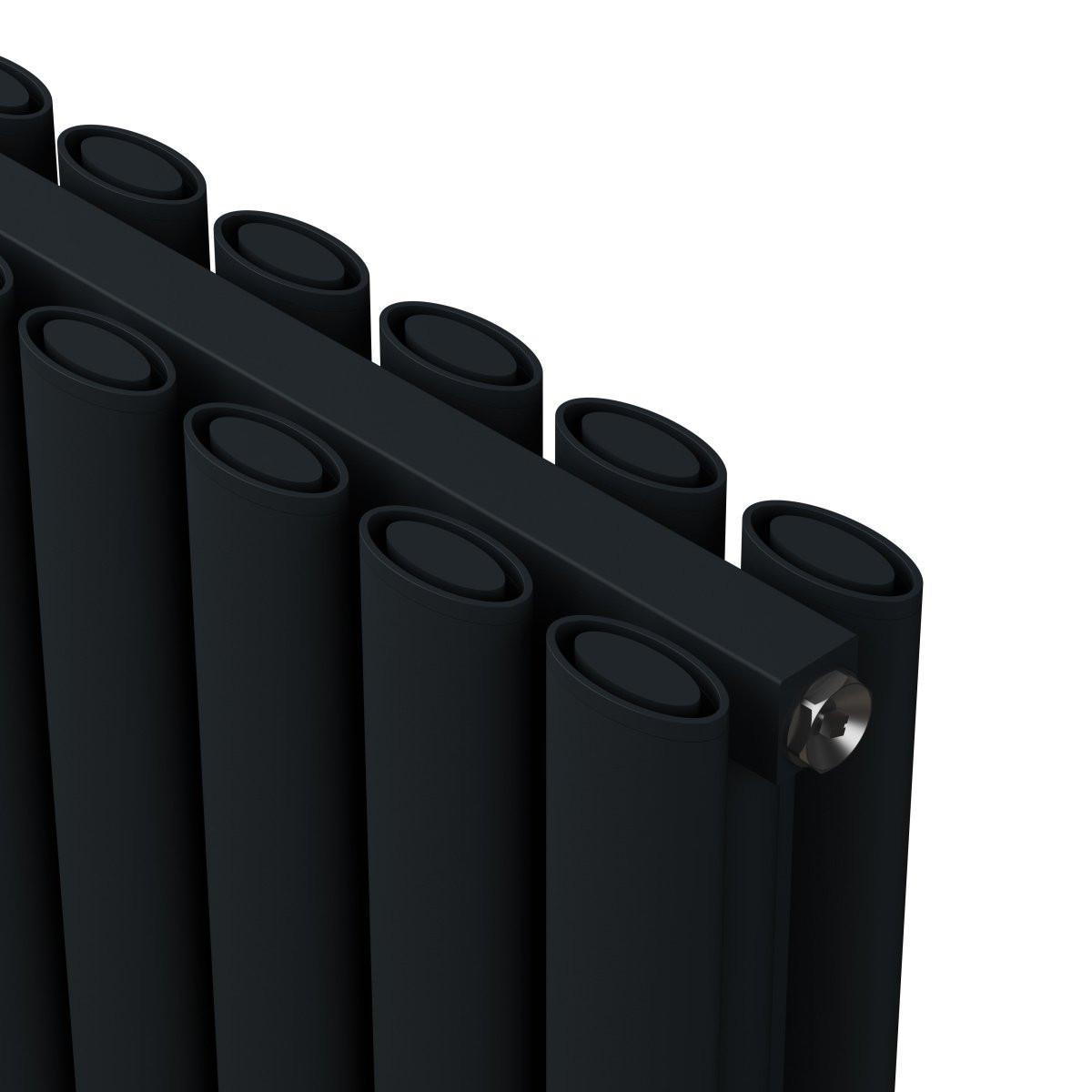 Carisa Tallis Double Aluminium Designer Radiator – Black
