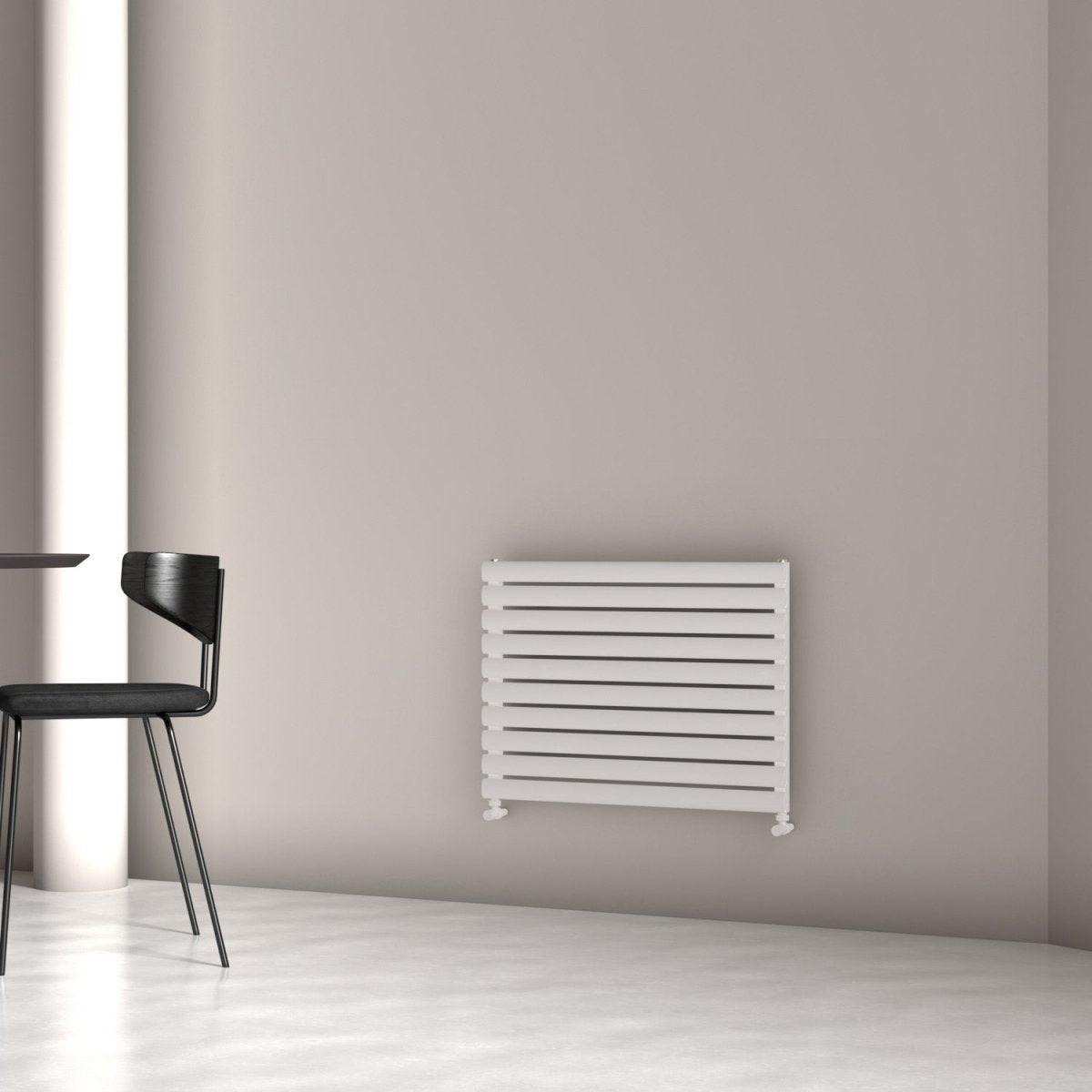 Carisa Tallis XL Aluminium Designer Radiator – White, horizontal