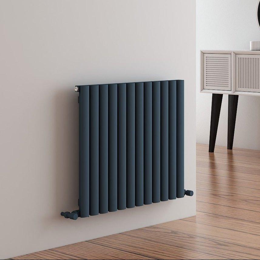 Carisa Tallis Aluminium Designer Radiator – Anthracite, horizontal
