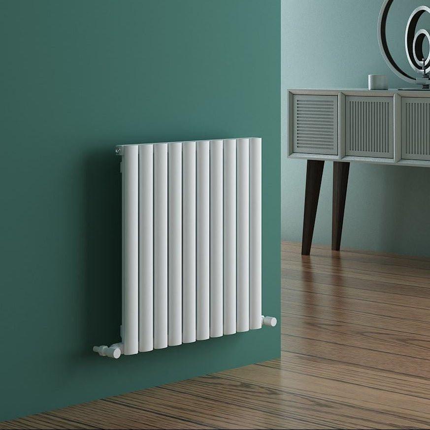 Carisa Tallis Aluminium Designer Radiator – White, horizontal