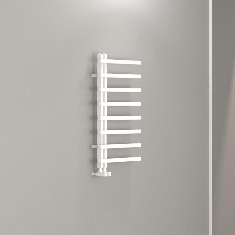 Carisa Terra L Aluminium Heated Towel Rail – White