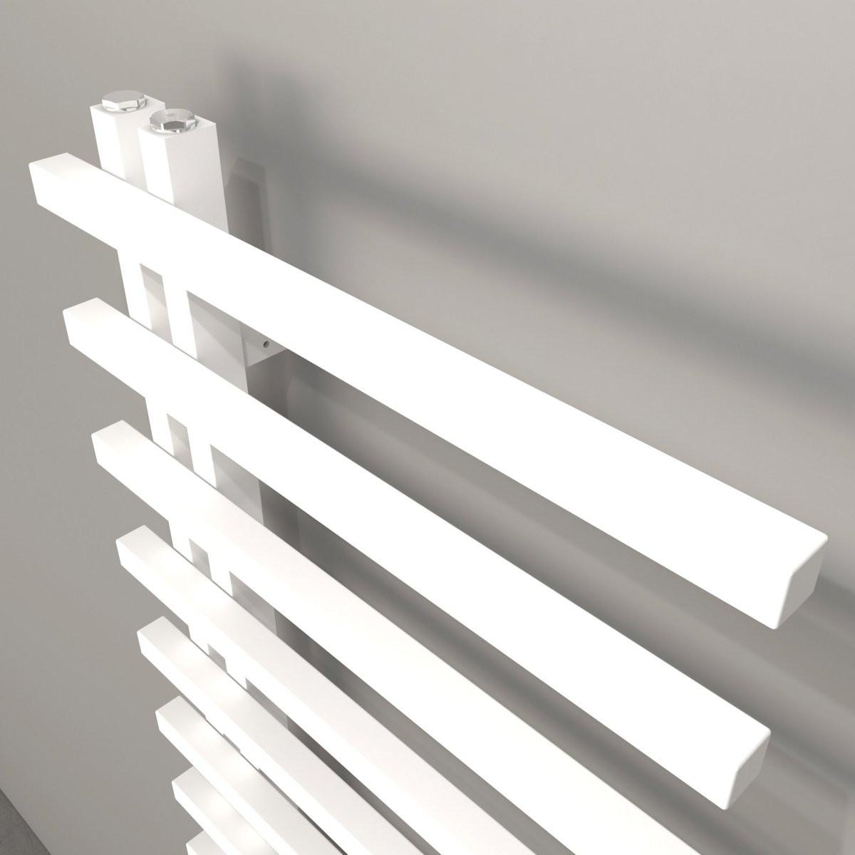 Carisa Terra L Aluminium Heated Towel Rail – White