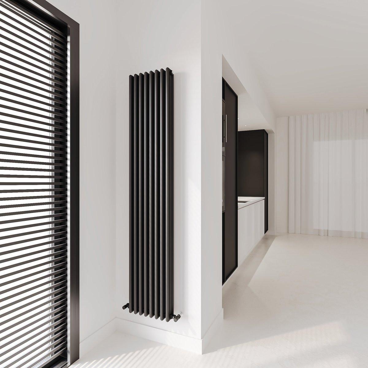 Carisa Tubulous Aluminium Designer Radiator – Black