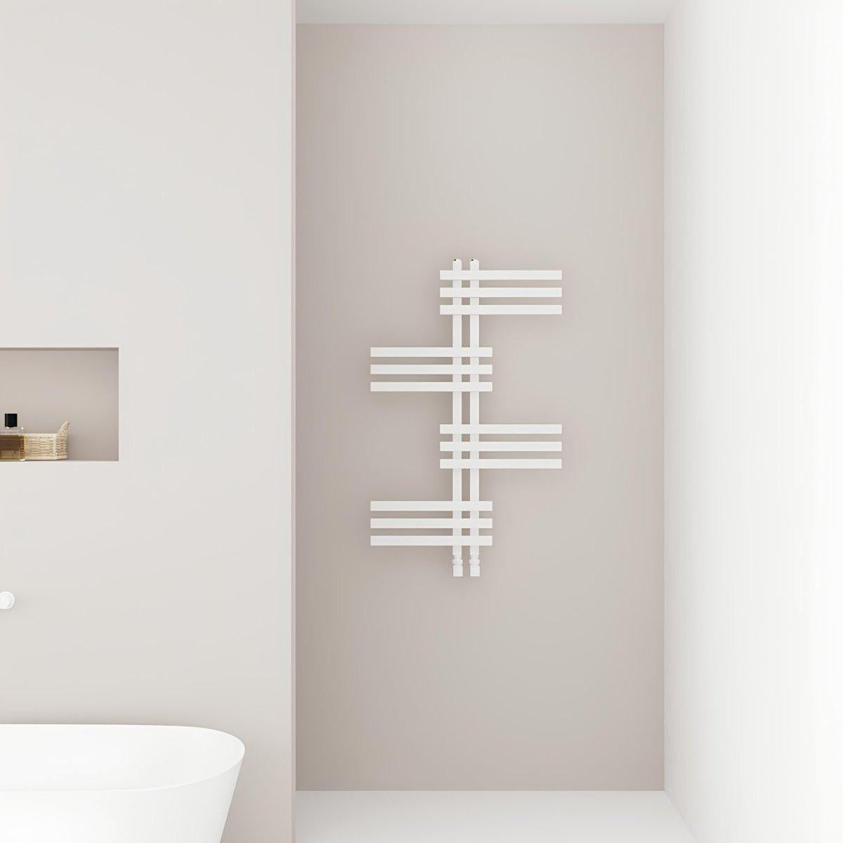 Carisa Unico Aluminium Heated Towel Rail – White
