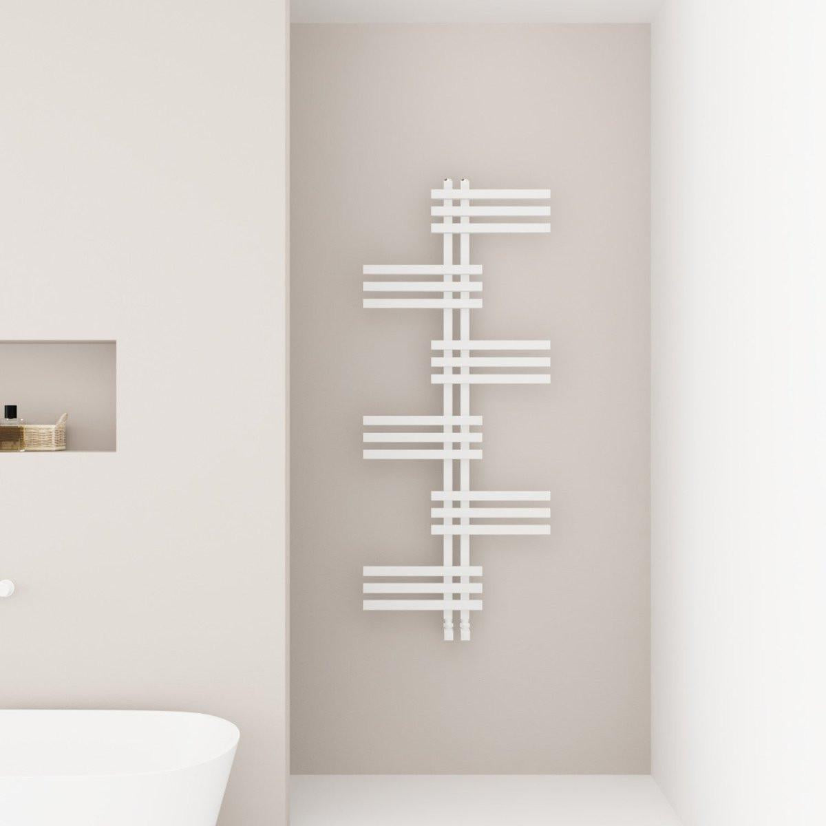 Carisa Unico Aluminium Heated Towel Rail – White