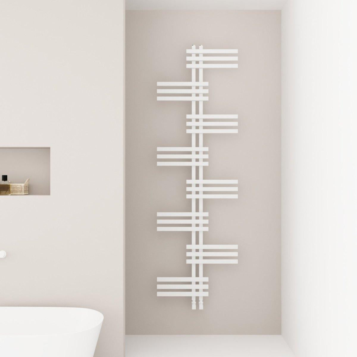 Carisa Unico Aluminium Heated Towel Rail – White