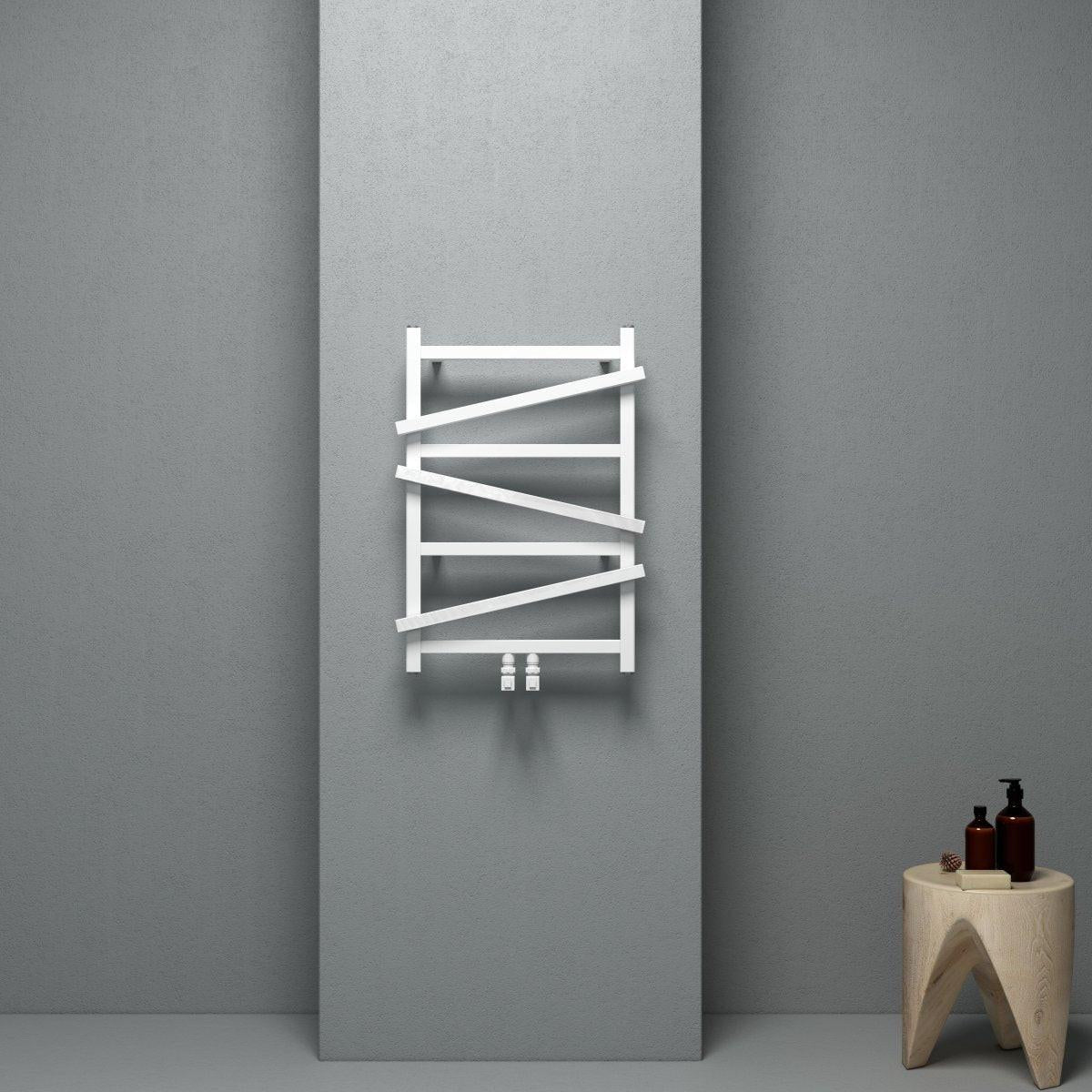 Carisa Vivek Aluminium Heated Towel Rail – White