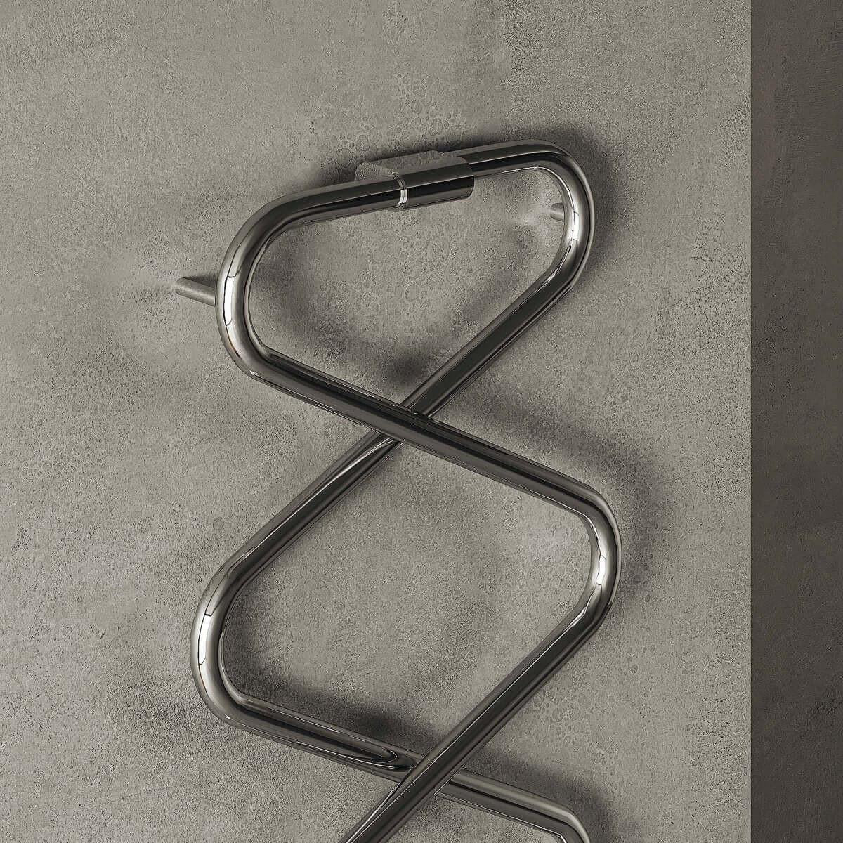 Carisa Ziggy Stainless Steel Heated Towel Rail – Mirror Polished