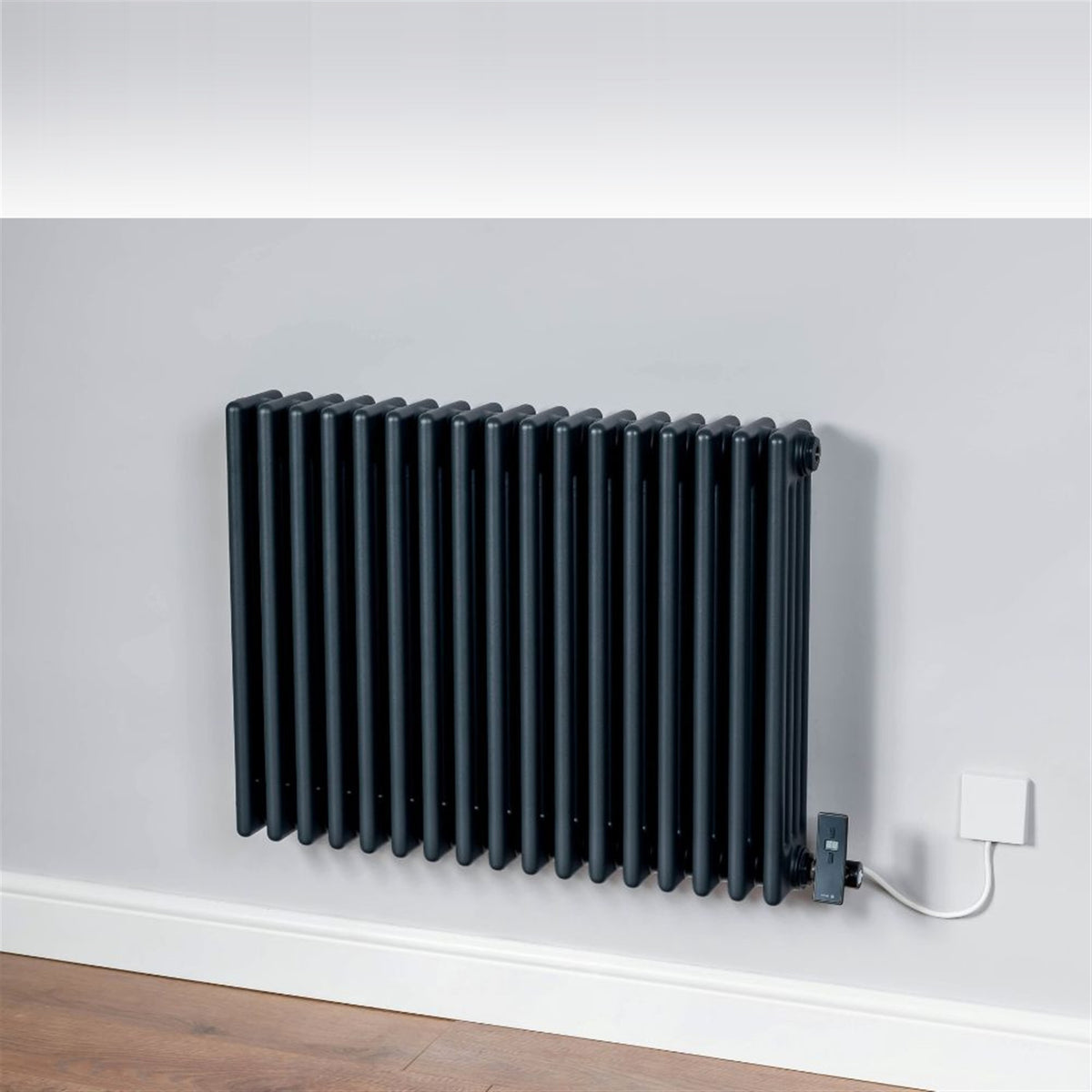 DQ Modus Electric Horizontal Column Radiator – Anthracite (RAL 7016 Texture)