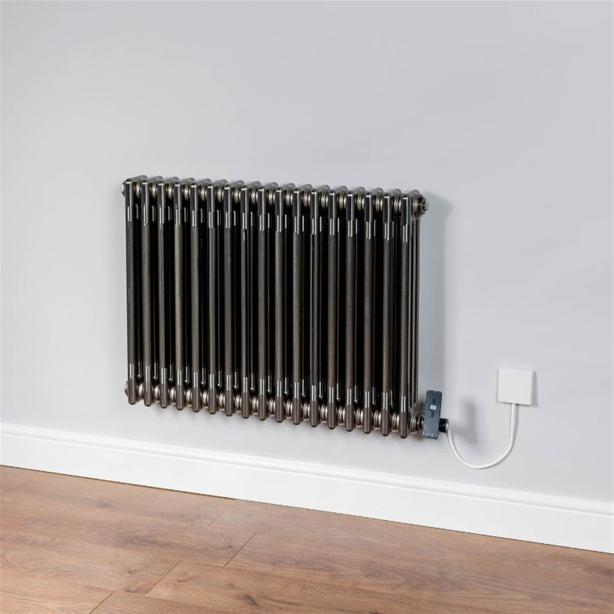 DQ Modus Electric Horizontal Column Radiator – Bare Metal Lacquer