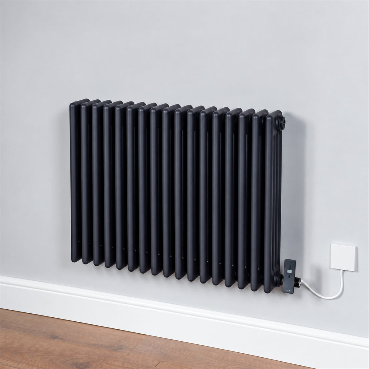 DQ Modus Electric Horizontal Column Radiator – Ultra Matt Black