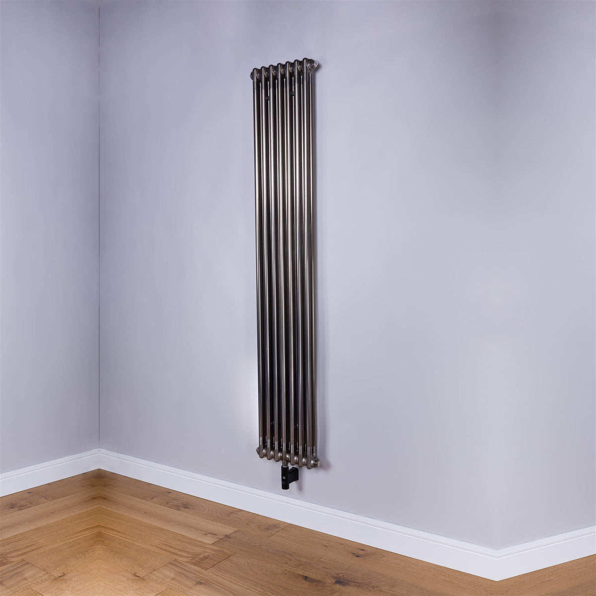 DQ Modus Electric Vertical Column Radiator – Bare Metal Lacquer