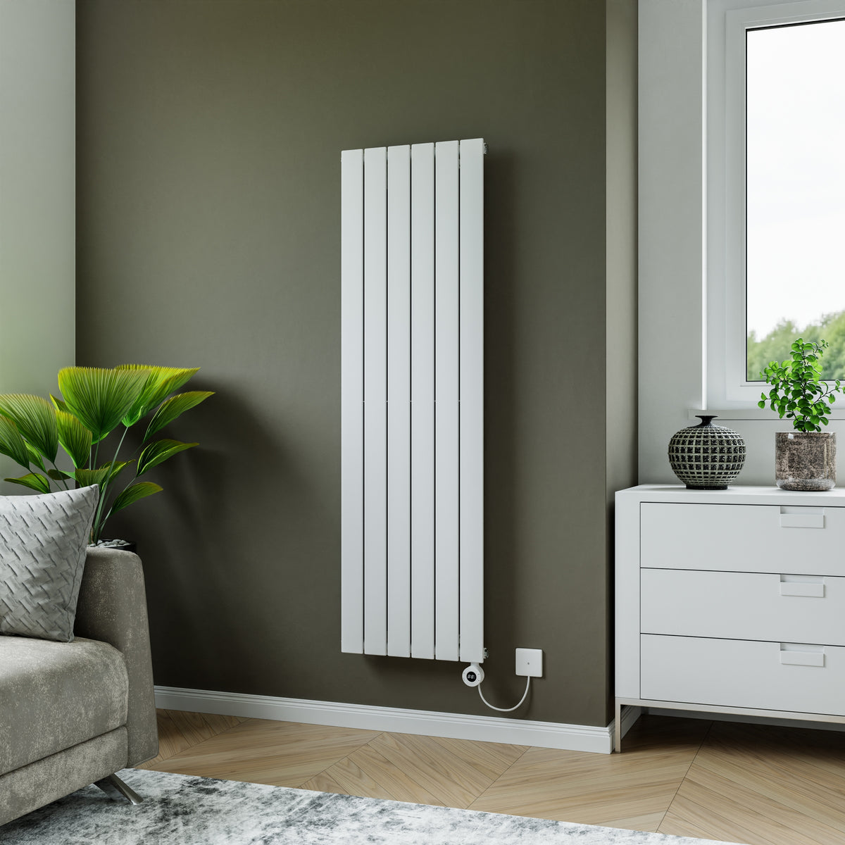 Eucotherm Mars Electro Electric Flat Panel Radiator – White