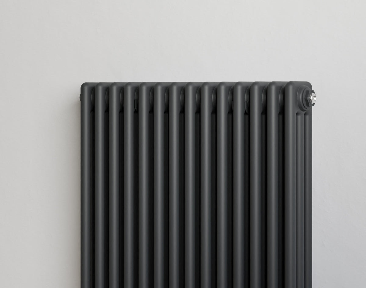 Eucotherm Phoenix Electric 3 Column Radiator – close-up Anthracite