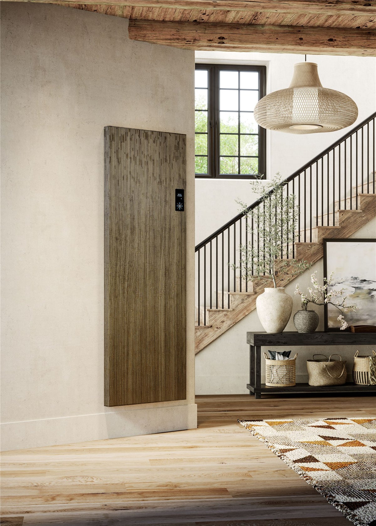 DQ Iceni Electric Vertical Designer Radiator – room set