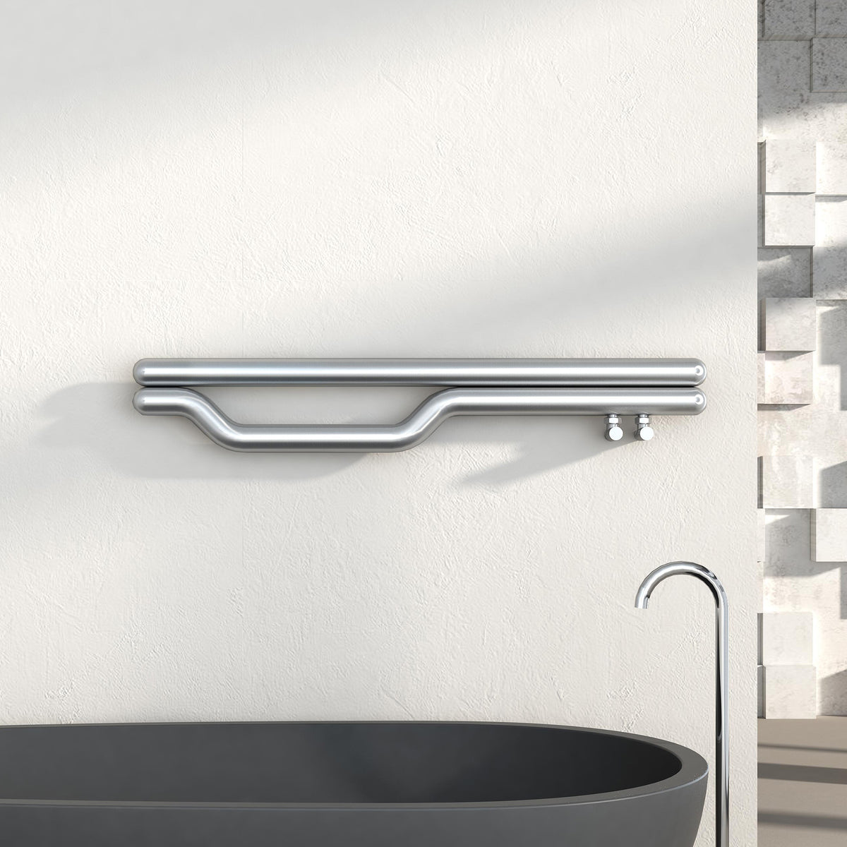 Carisa Redox Stainless Steel Heated Towel Rail