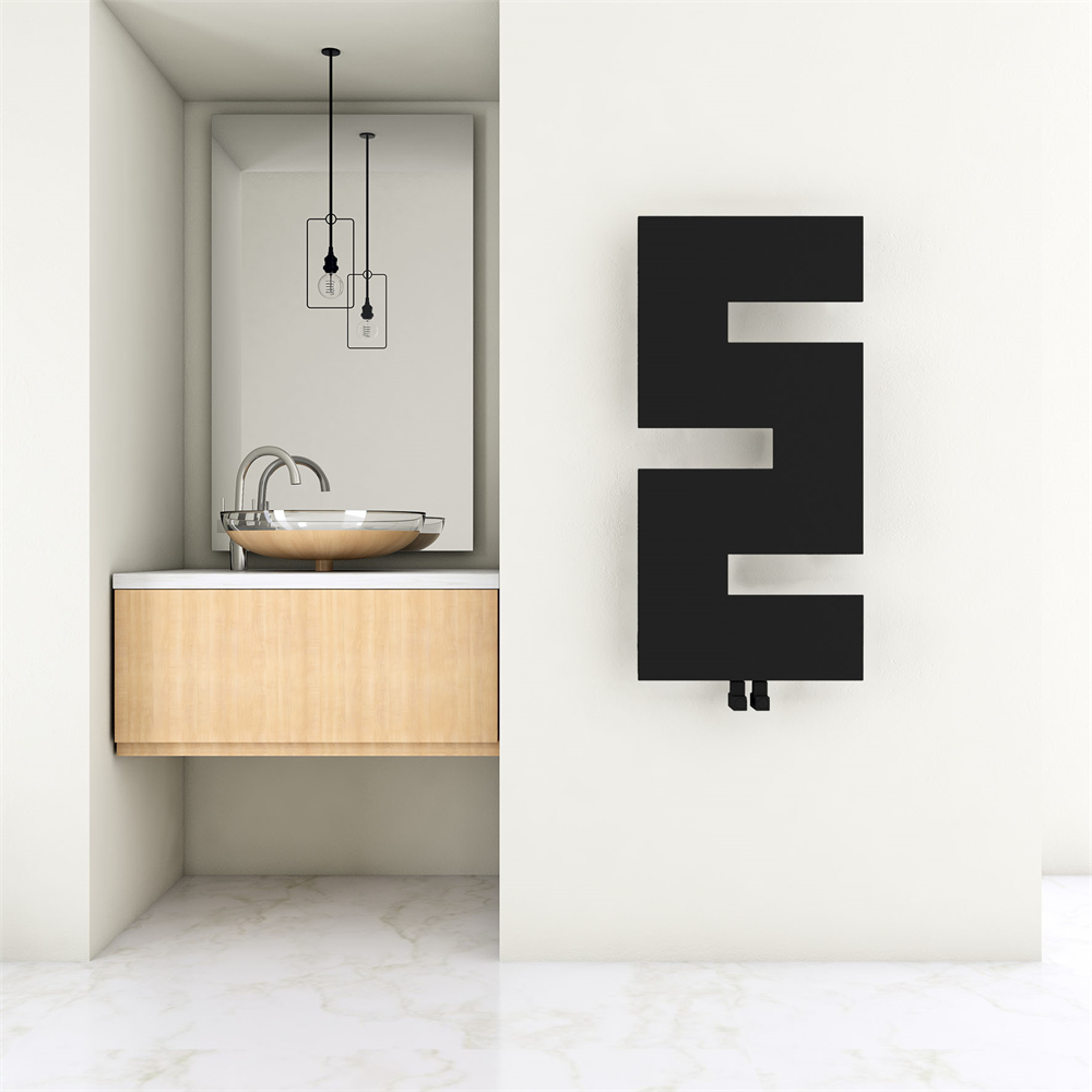 Carisa Stirling Steel Flat Panel Radiator – Black