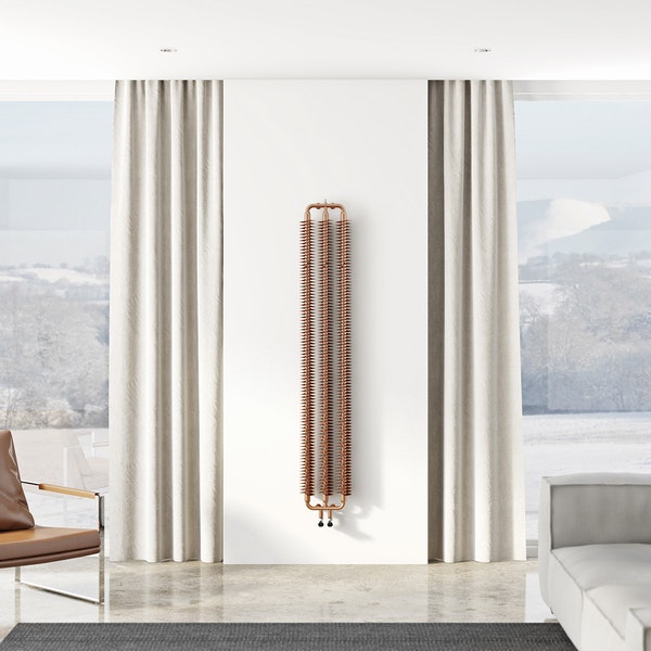 Terma Ribbon - vertical copper radiator poshrads