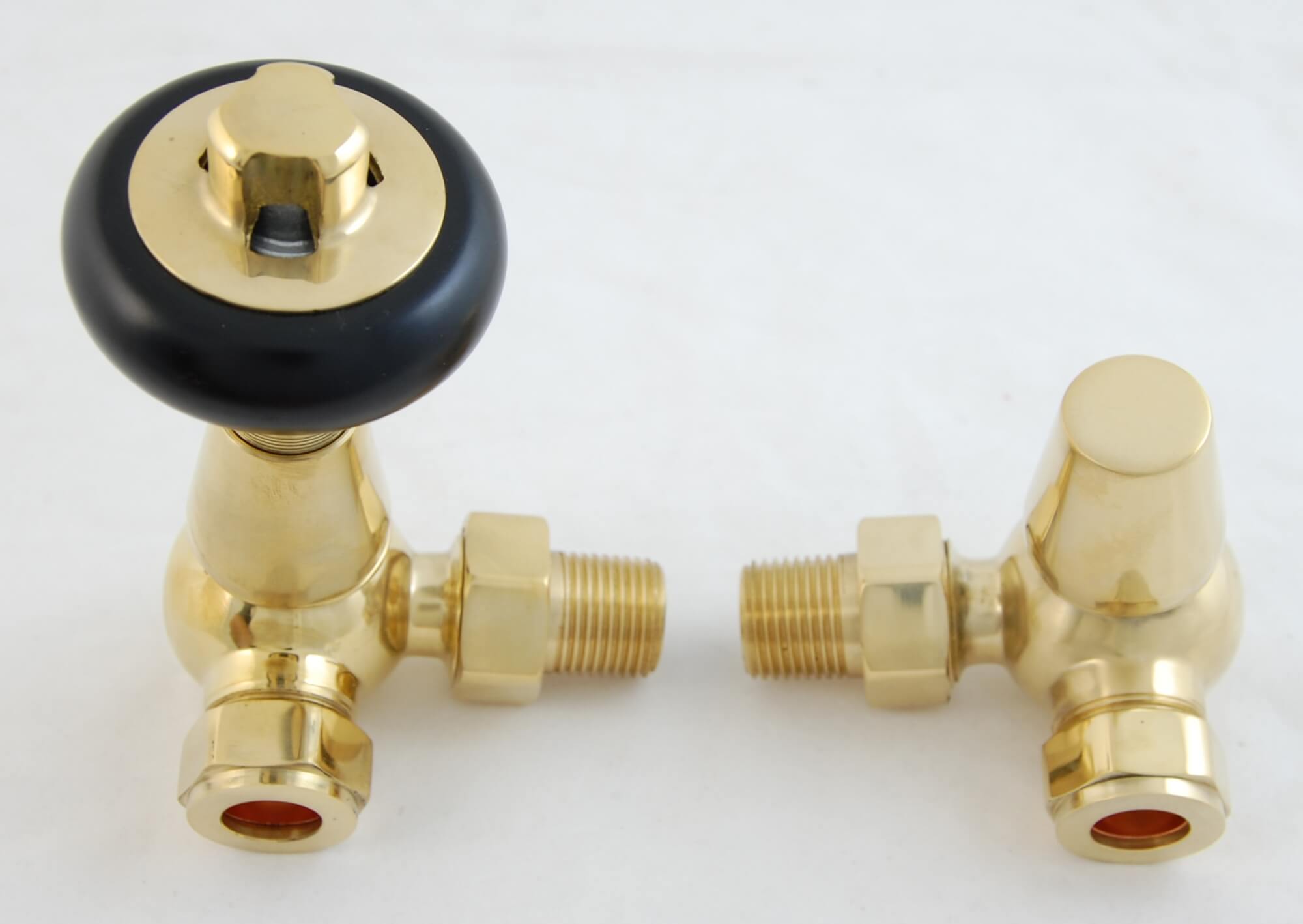 Faringdon Traditional Thermostatic Radiator Valve - Un-Lacquered Brass ...