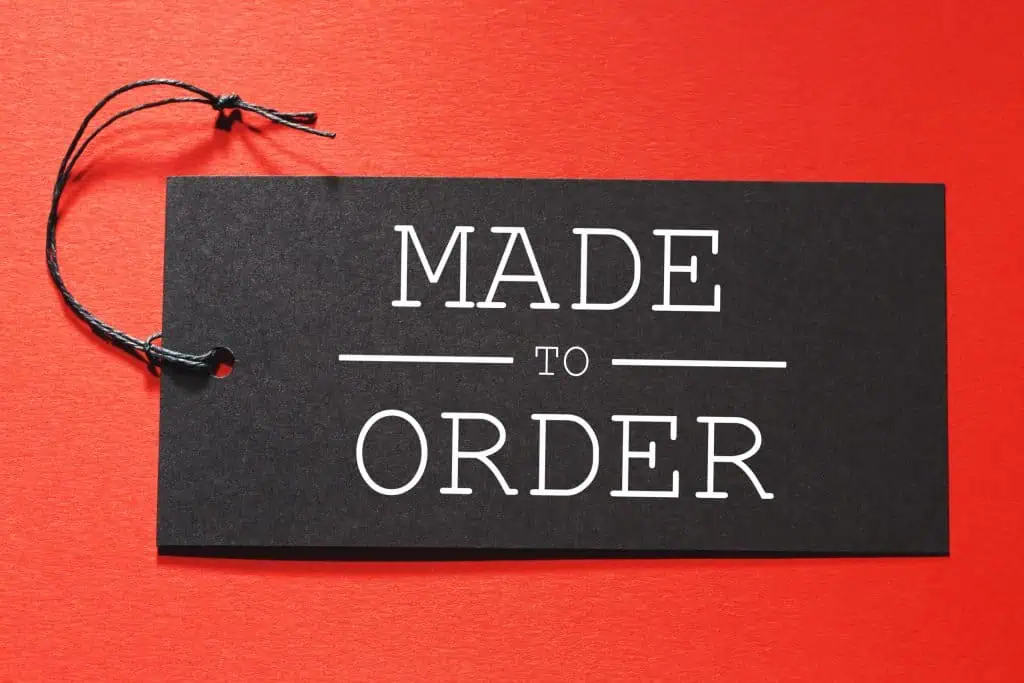 Made to order sign, customizable product, personalized handmade item, quality craft, special order signage.