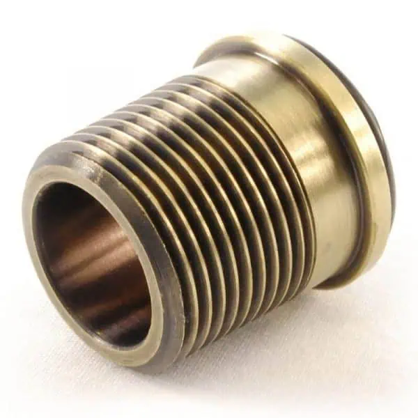 High-quality brass threaded fitting for industrial plumbing and machinery.