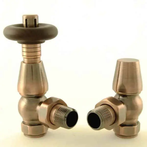 High-quality radiator valve set for efficient home heating, durable brass construction, easy to install.