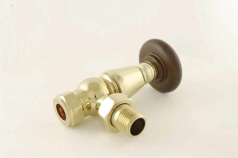 BEN-B-CU_800-1.jpg Brass and wooden radiator valve for heating systems, high-quality plumbing supply.