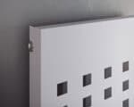 High-quality white radiator with square vent design for modern heating solutions.