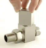 High-quality metal solenoid valve for industrial fluid control applications.