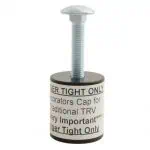 High-quality adjustable security sign post with warning label for safety purposes.
