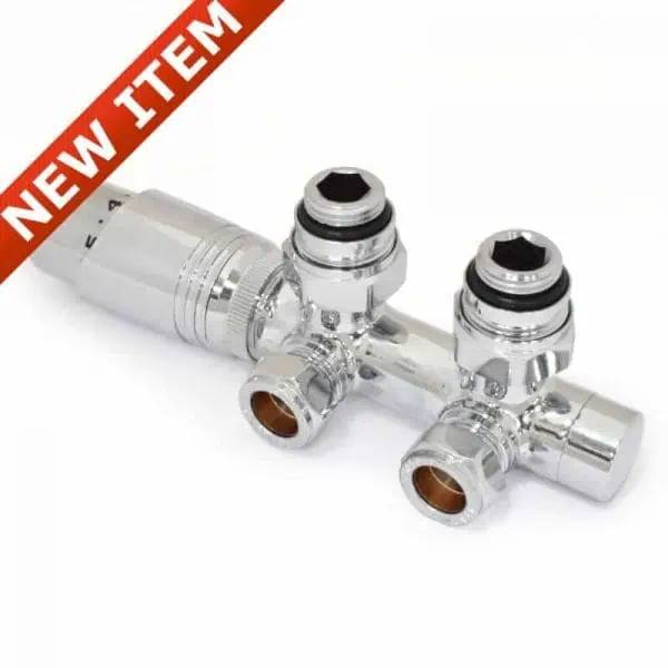 PHS Radiator Valve, high-quality chrome thermostatic radiator valve for efficient heating control.