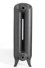Portable electric heater for indoor heating, modern compact space heater with adjustable thermostat.