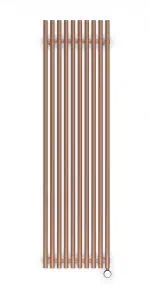 Braided radiator, modern copper heating panel, stylish home decor, energy-efficient heating solution, Poshrads Copper Radiator.