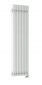 Modern vertical radiator for heating and home decor.